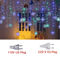 SnowGlow 32 M Snowflake LED Curtain Lights Waterproof Holiday Fairy String Decor 5