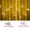 SnowGlow 32 M Snowflake LED Curtain Lights Waterproof Holiday Fairy String Decor 4