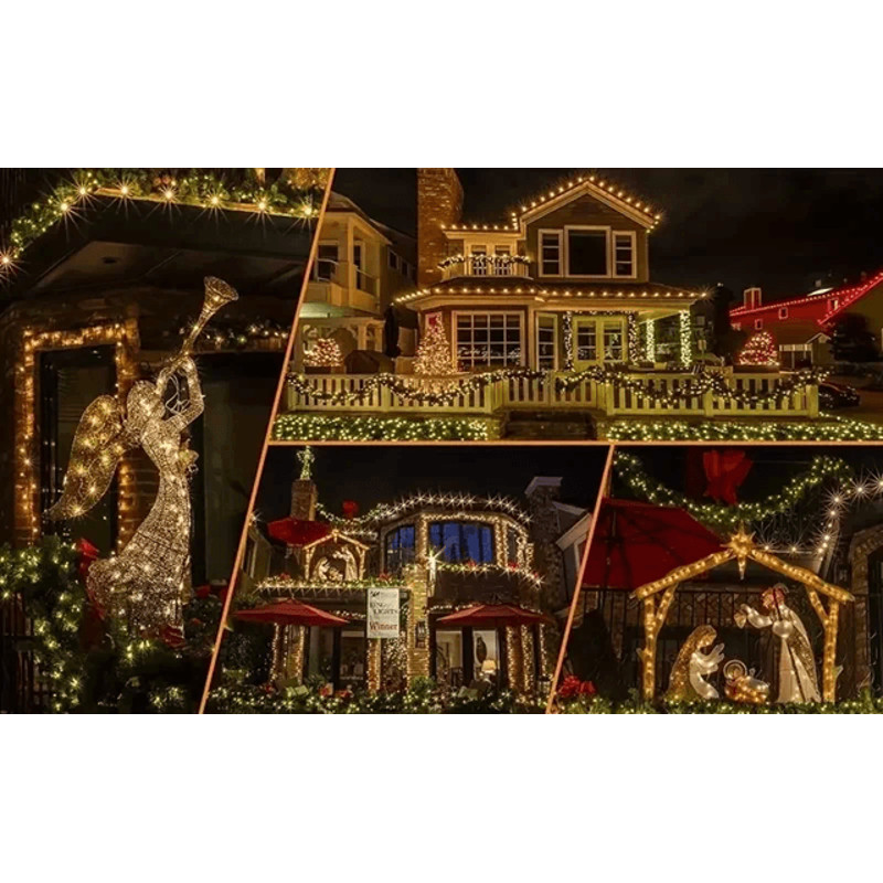 SunGlow Solar Fairy Lights Outdoor String With 8 Lighting Modes 0