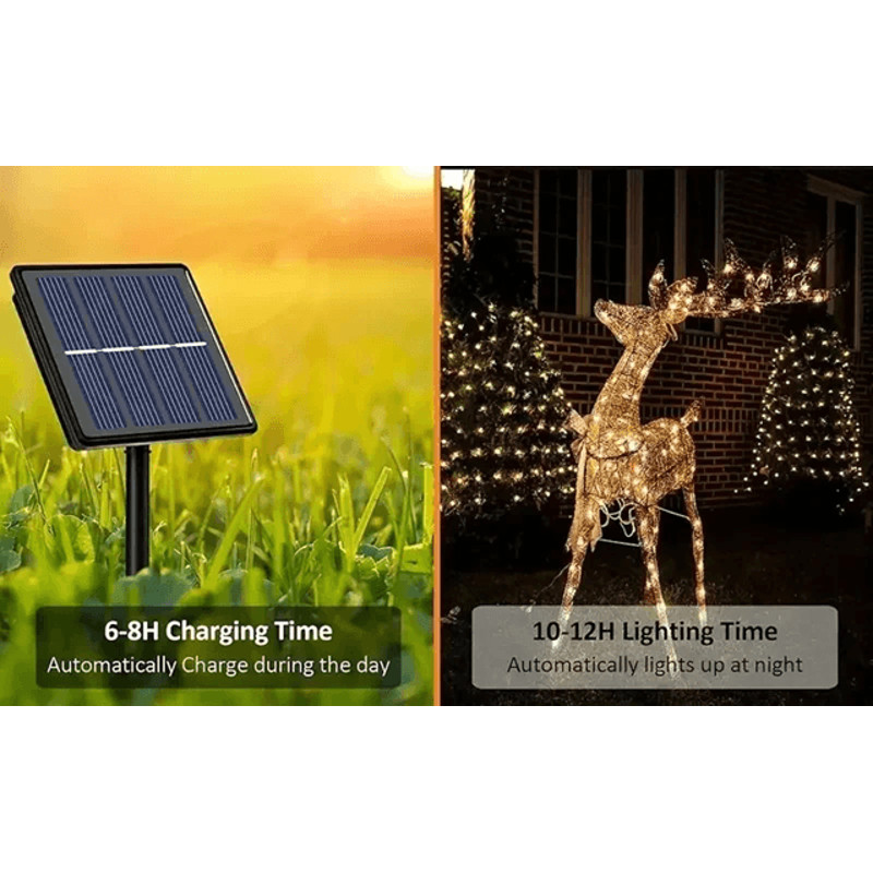 SunGlow Solar Fairy Lights Outdoor String With 8 Lighting Modes 2