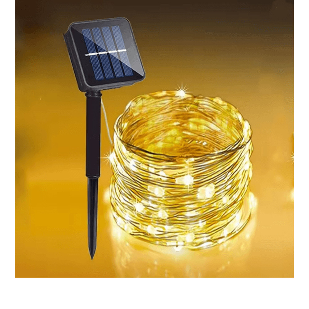 SunGlow Solar Fairy Lights Outdoor String With 8 Lighting Modes 5