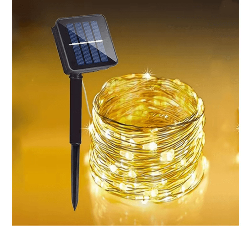 SunGlow Solar Fairy Lights Outdoor String With 8 Lighting Modes 5