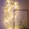 LumiLeaf Golden Tiny Leaves Fairy String Lights Battery Powered Copper Wire Decor 2