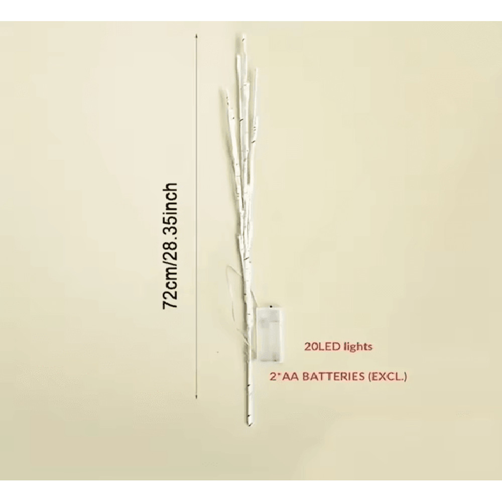 White Birch Branch LED Fairy Light 3