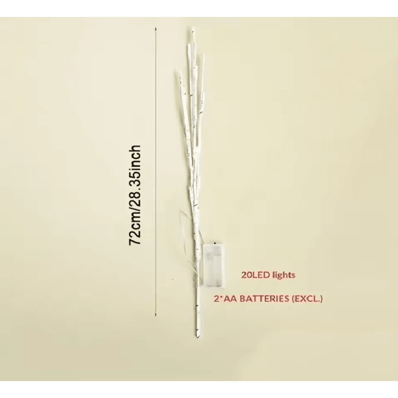 White Birch Branch LED Fairy Light 3