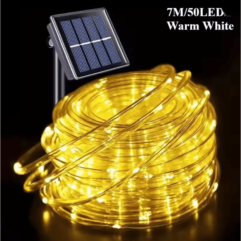 SolarGlow Outdoor Tube String Lights 5