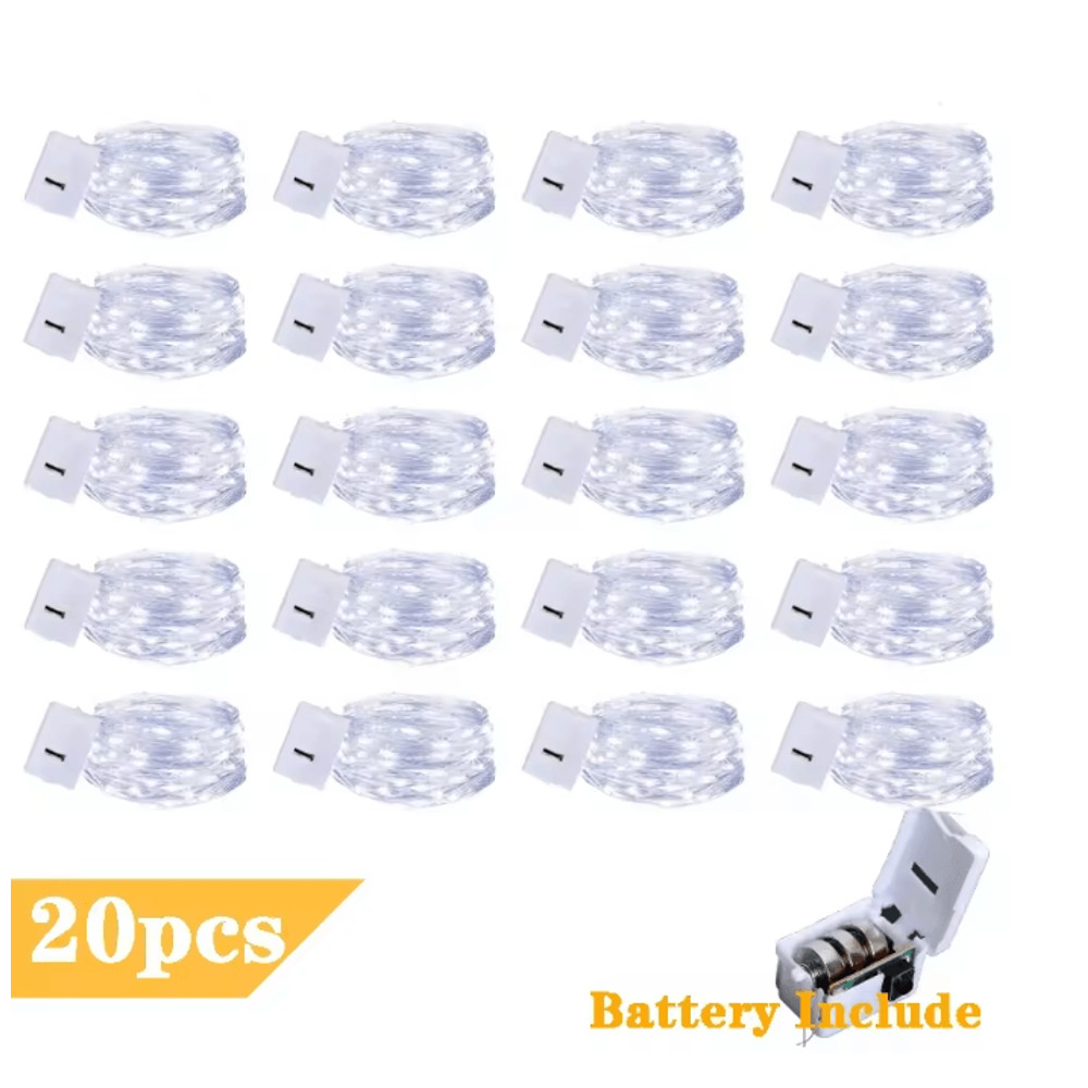 SilverGlow Fairy String Lights 20 Pack 4