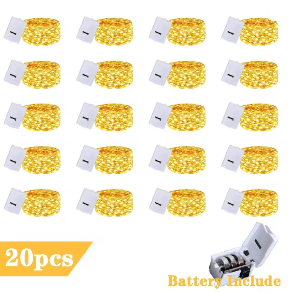 SilverGlow Fairy String Lights 20 Pack 6