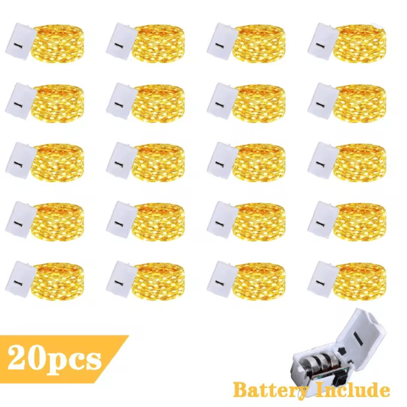 SilverGlow Fairy String Lights 20 Pack 0