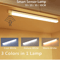 Motion Sensor Wireless LED Night Light USB Rechargeable Long Strip Bar Lamp For Kitchen Cabinet War 0