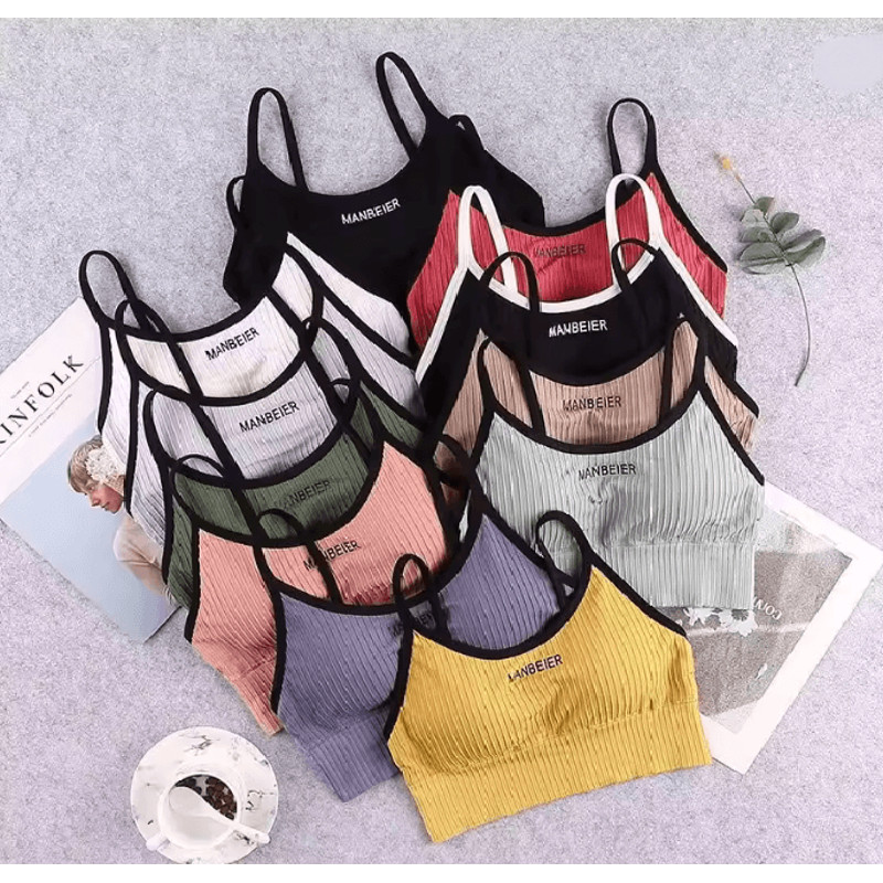 Soft Support Cotton Sports Bra Crop Top 0