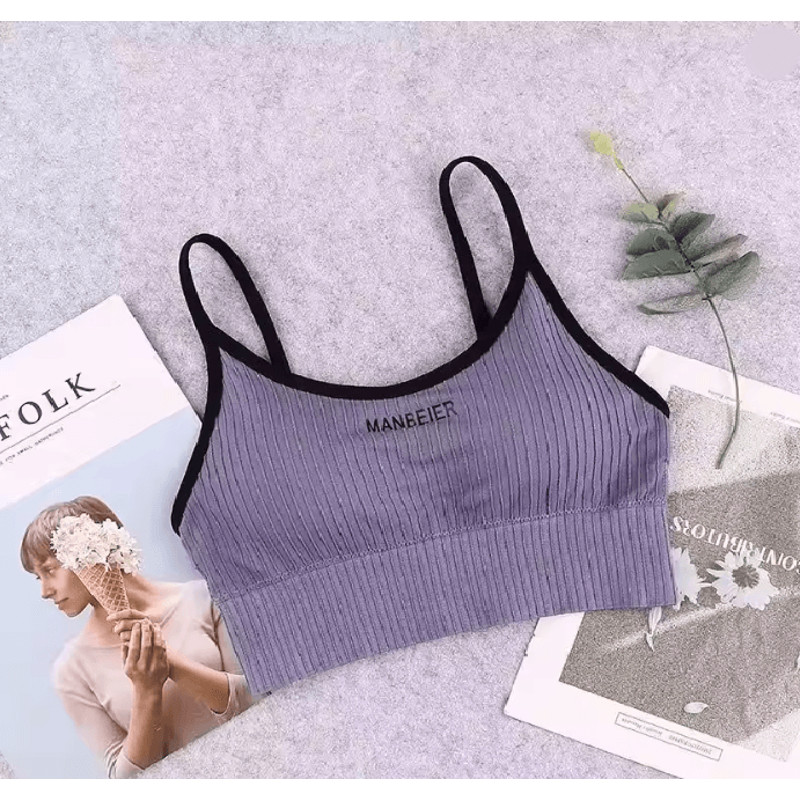 Soft Support Cotton Sports Bra Crop Top 3