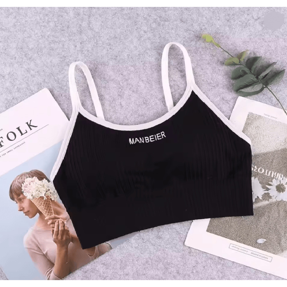 Soft Support Cotton Sports Bra Crop Top 5