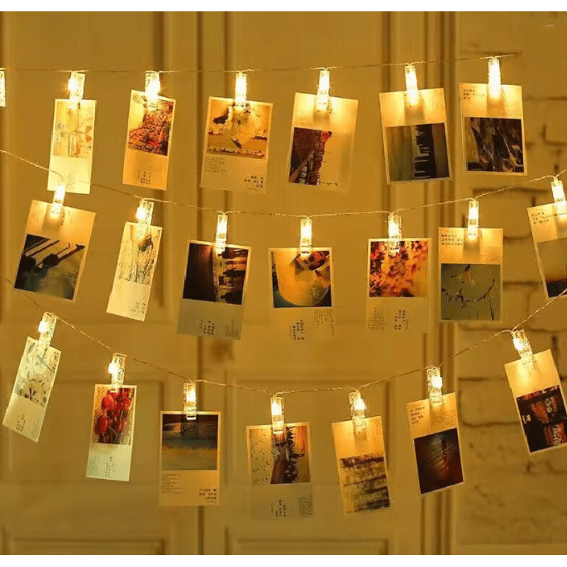 Photo Clip LED Fairy String Lights Display Garland 0