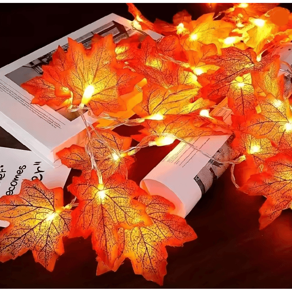 Maple Leaf LED Fairy String Lights 0