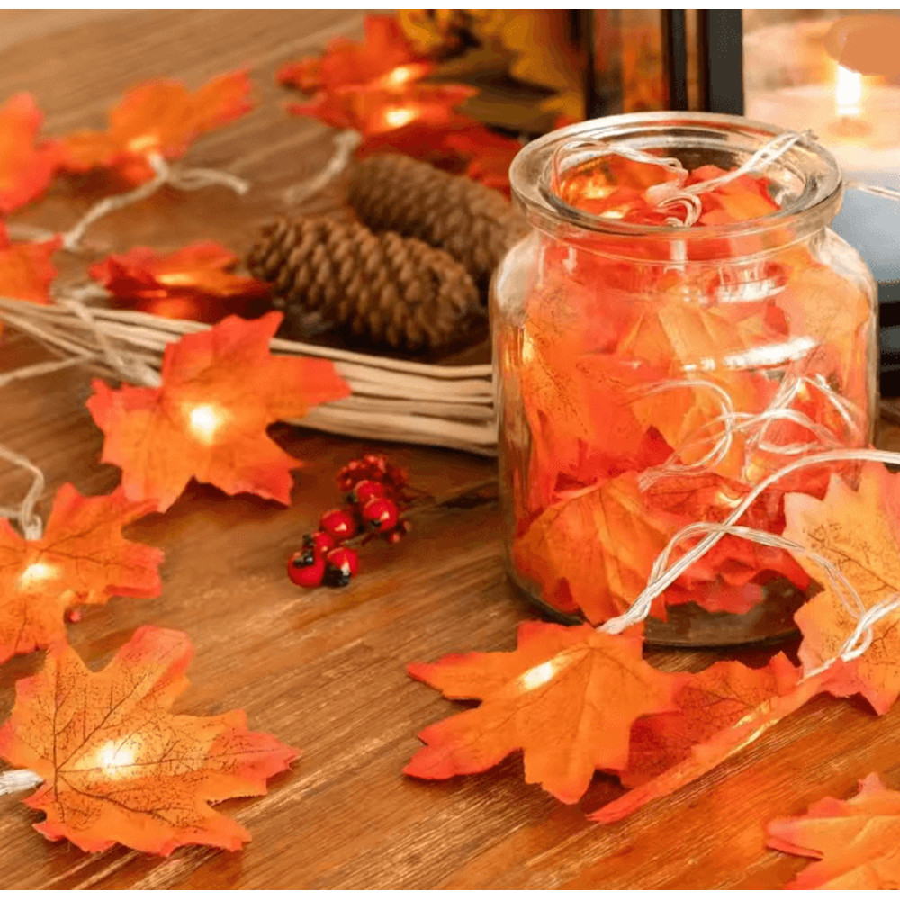 Maple Leaf LED Fairy String Lights 5