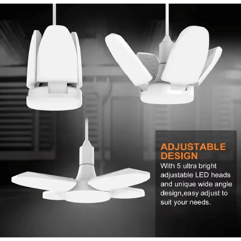 Foldable LED Garage Ceiling Light Bulb 3