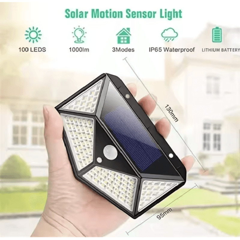 Solar Motion Sensor Outdoor LED Spotlight 2