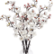 Silk Plum Blossom Artificial Flower Branch 6