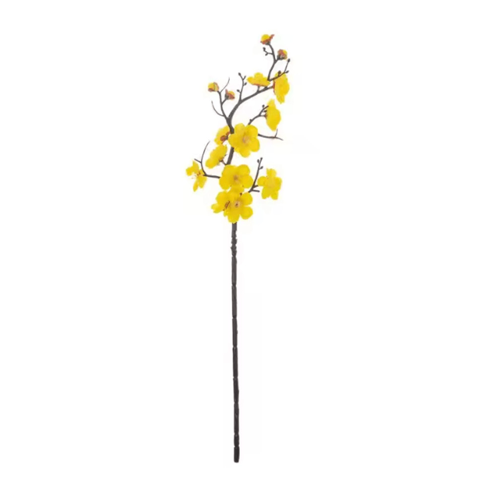 Silk Plum Blossom Artificial Flower Branch 7