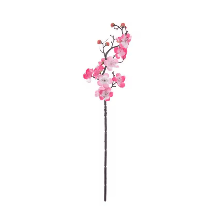 Silk Plum Blossom Artificial Flower Branch 8