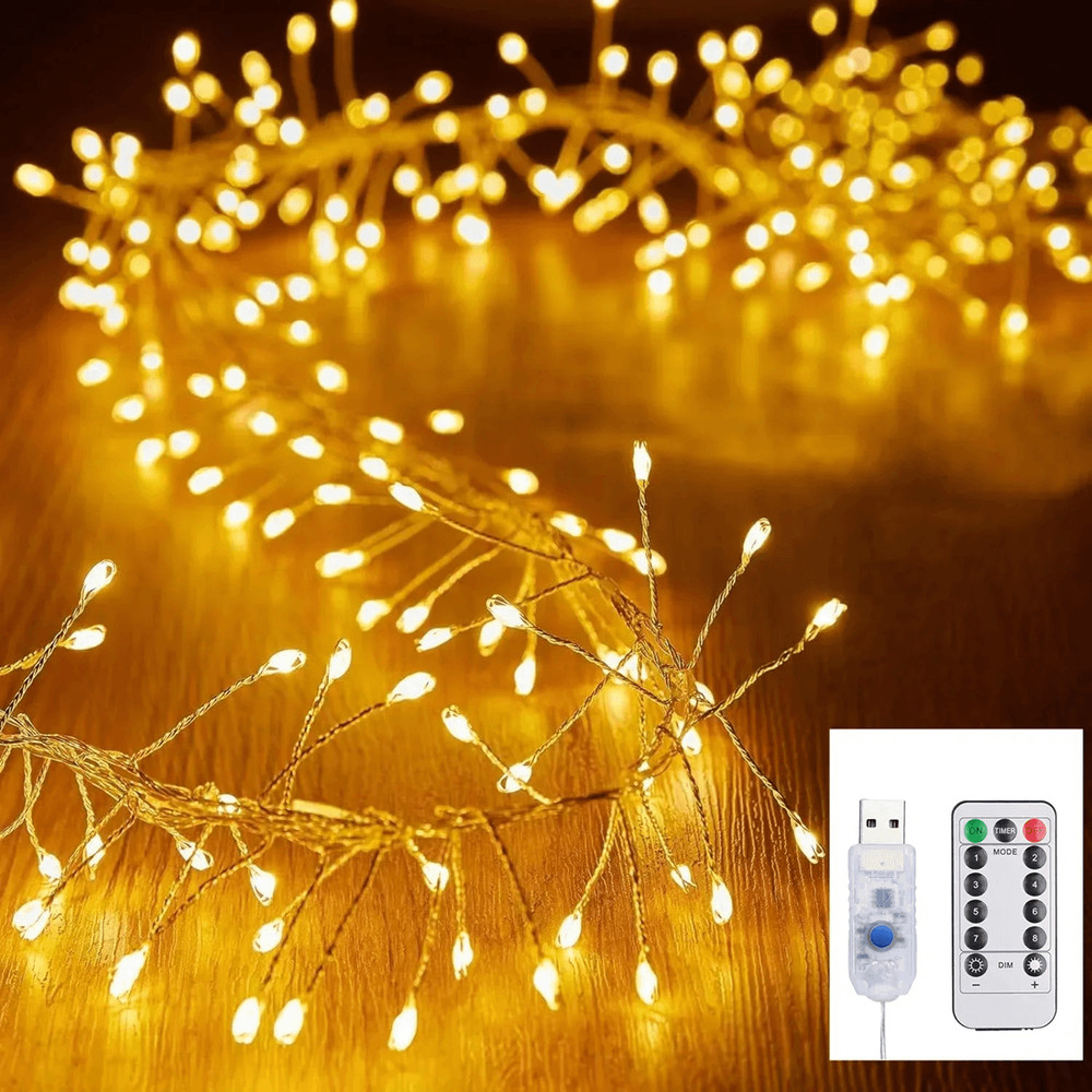 GlowCascade USB Firecracker Fairy String Lights 1