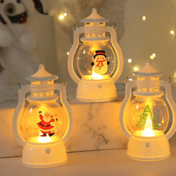 festiveglow battery led santa snowman lantern