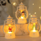 FestiveGlow Battery LED Santa Snowman Lantern 0