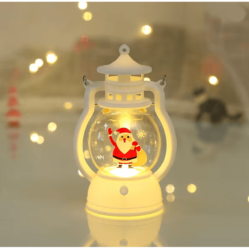 FestiveGlow Battery LED Santa Snowman Lantern 4