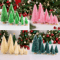 Mini Wood Christmas Trees Tabletop Decor Set 0