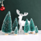 Mini Wood Christmas Trees Tabletop Decor Set 1