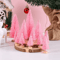 Mini Wood Christmas Trees Tabletop Decor Set 2