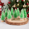 Mini Wood Christmas Trees Tabletop Decor Set 3