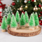 Mini Wood Christmas Trees Tabletop Decor Set 3