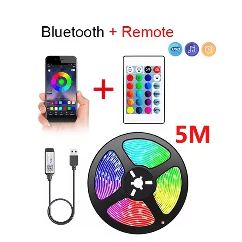 GlowFlex USB RGB LED Strip Light 4