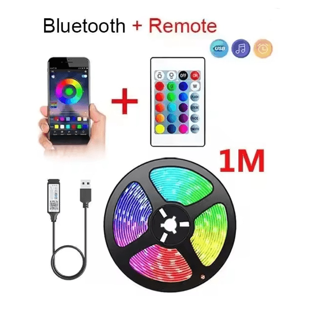 GlowFlex USB RGB LED Strip Light 6