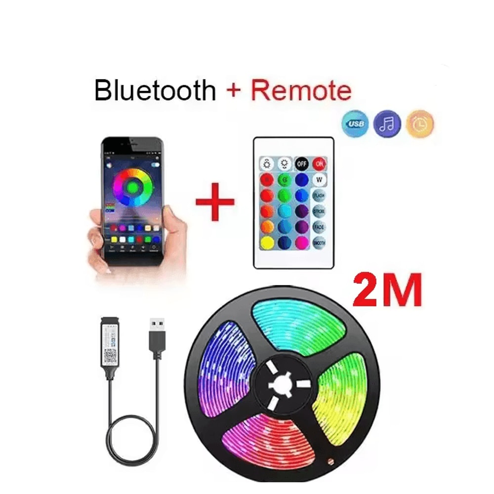 GlowFlex USB RGB LED Strip Light 7