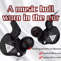 basscore ak6 wired in ear earphones