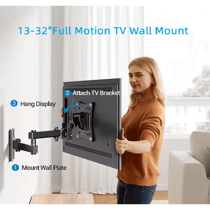 FlexView Full Motion TV Wall Mount 1