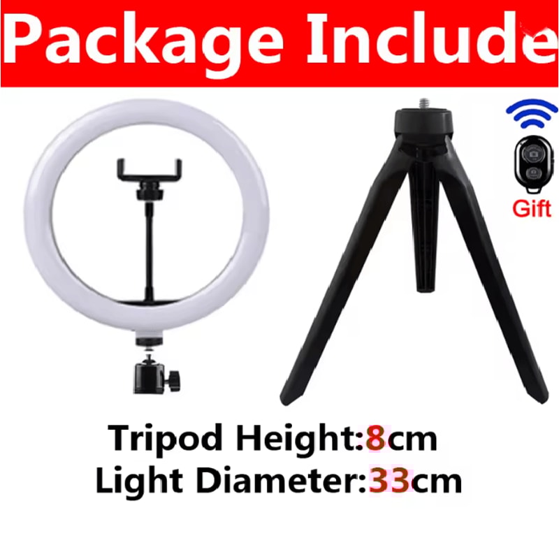 BrightBeam LED Selfie Ring Light 8