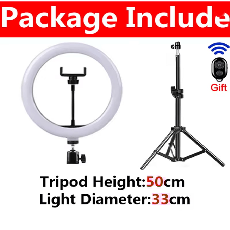 BrightBeam LED Selfie Ring Light 9