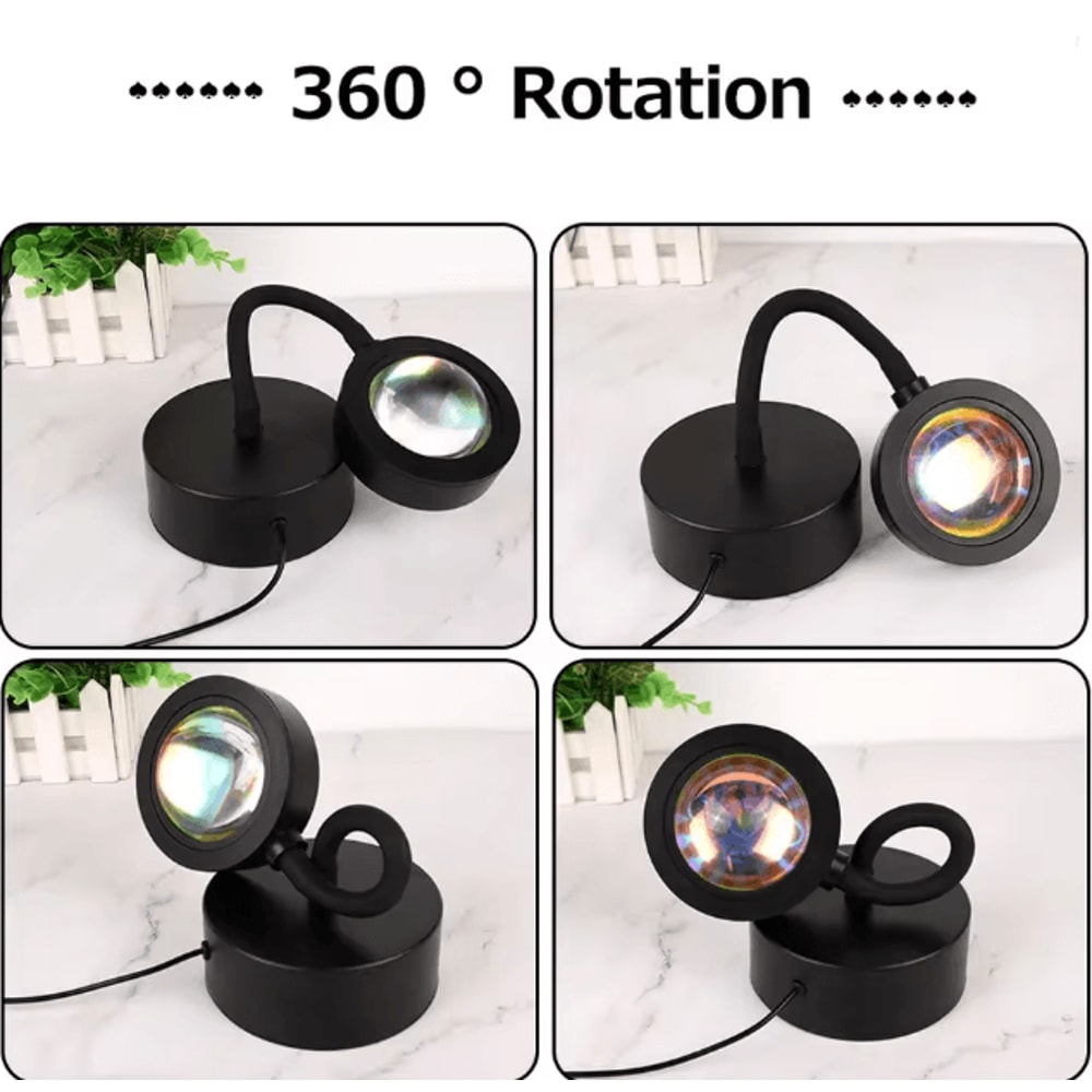 SunGlow 360 LED Sunset Projection Lamp 2