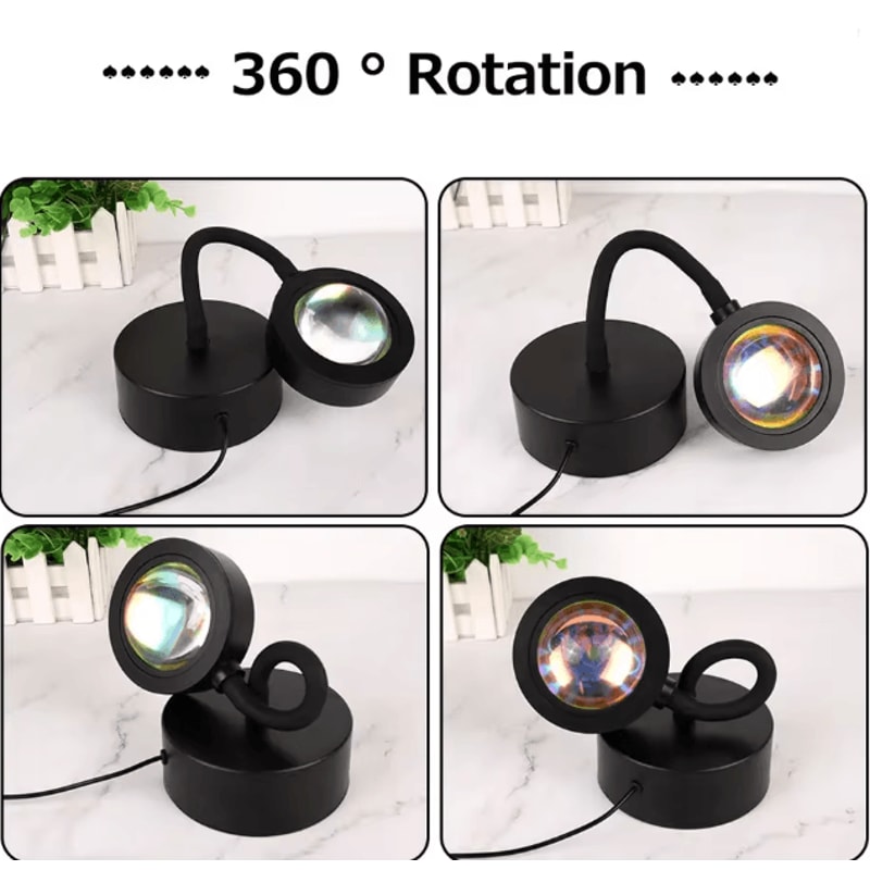 SunGlow 360 LED Sunset Projection Lamp 2