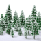 Winter Pine Mini Decor Trees Set 3