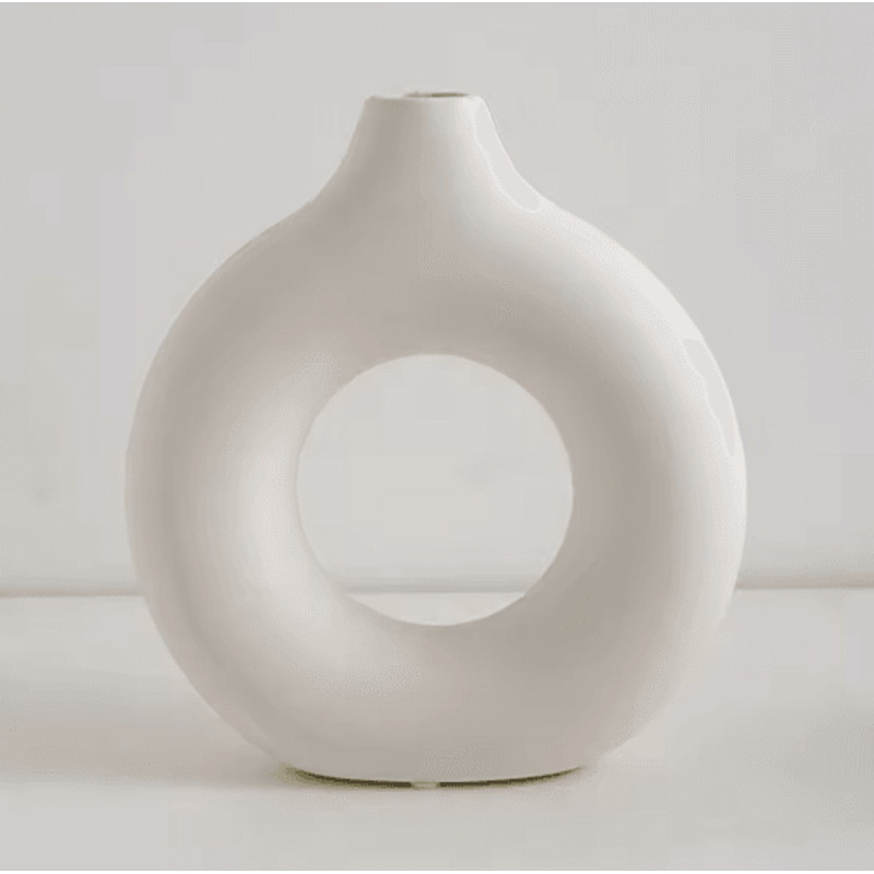 Modern Donut Circle Flower Vase 7
