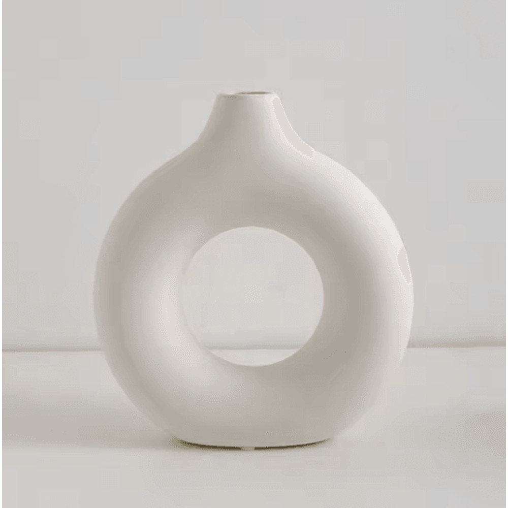 Modern Donut Circle Flower Vase 6