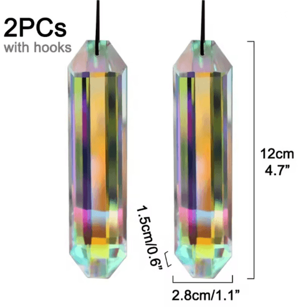Crystal Sun Catcher Prism Set 4