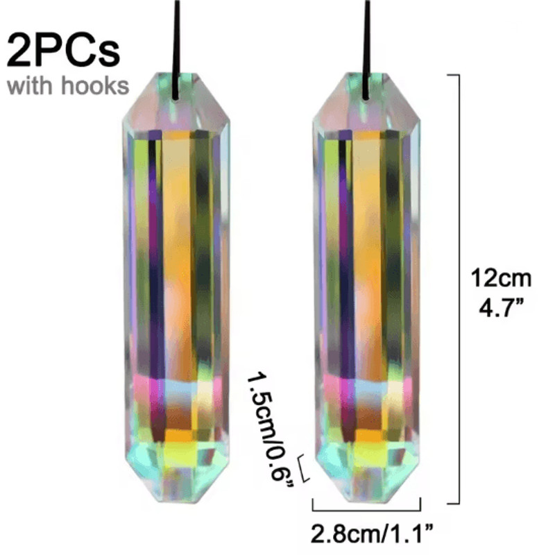 Crystal Sun Catcher Prism Set 4