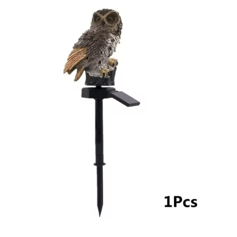 Solar Owl Garden Light Outdoor Decoration 4