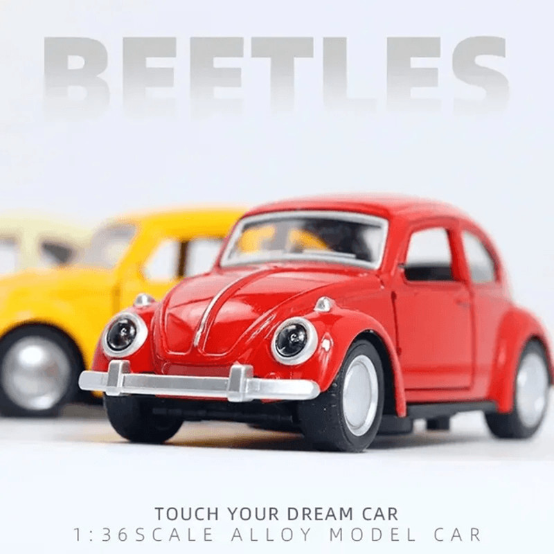 Vintage Beetle Alloy Car Model Toy 0